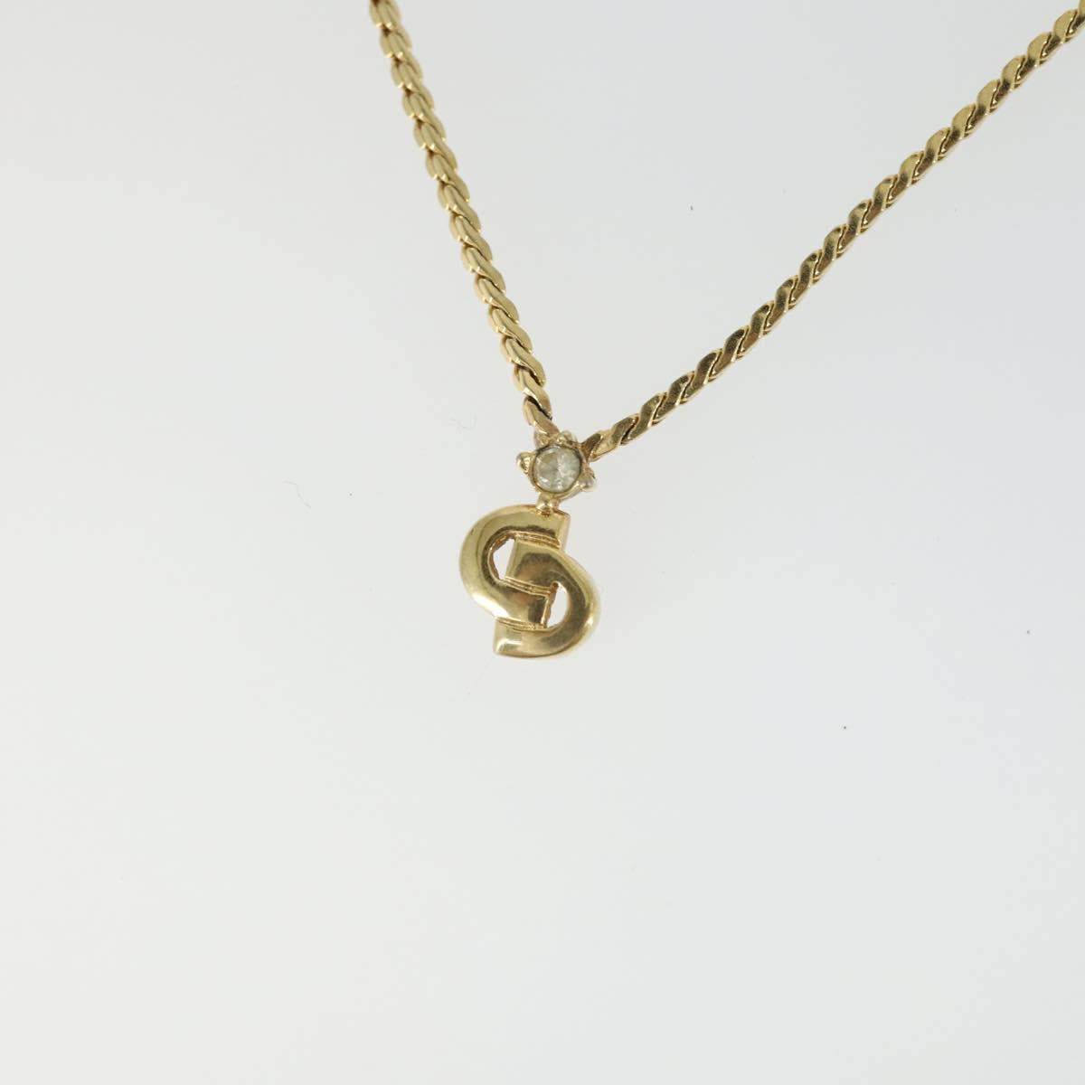 Christian Dior Necklace metal 7 Set Gold Silver Auth 168789