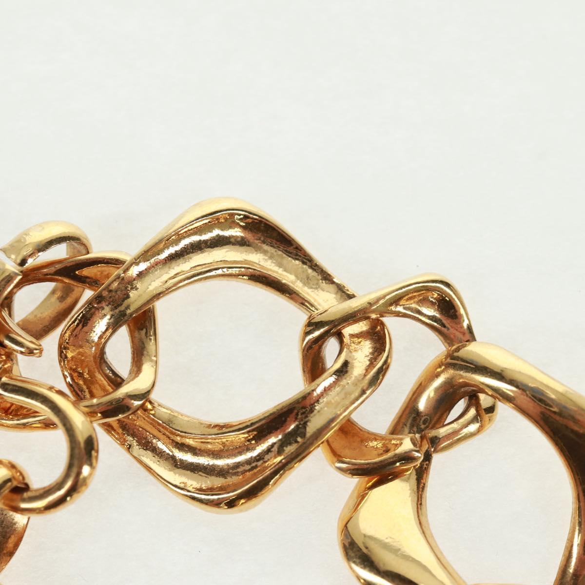 SAINT LAURENT Bracelet metal Gold Tone Auth 168794V