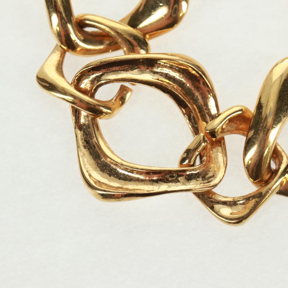 SAINT LAURENT Bracelet metal Gold Tone Auth 168794V