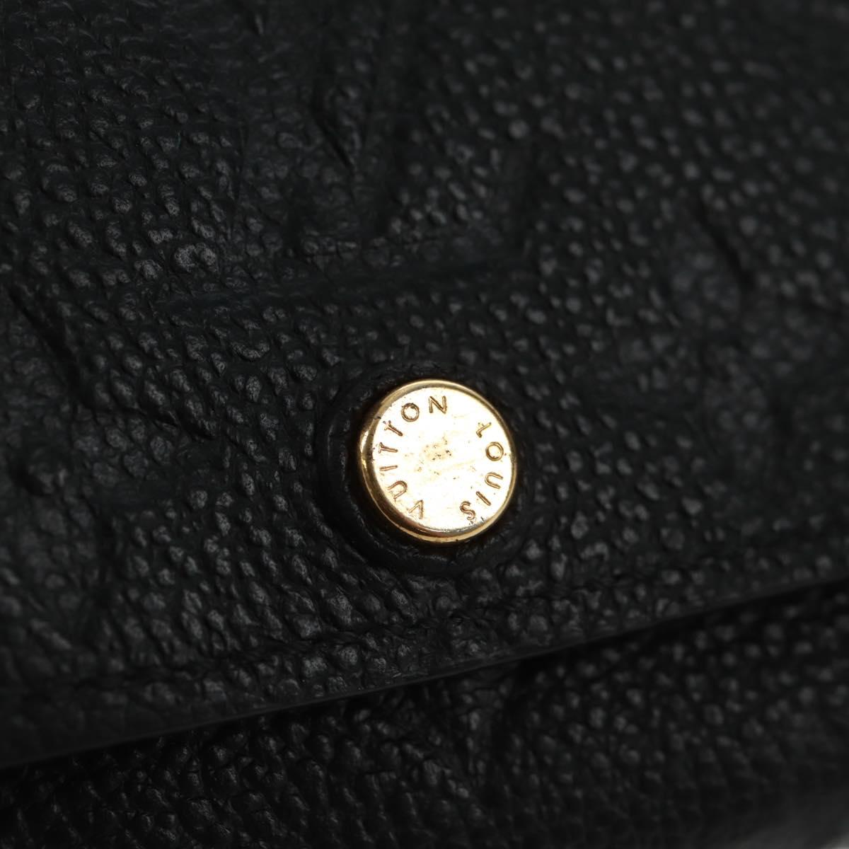 LOUIS VUITTON Monogram Empreinte Multicles 6 Key Case Black M64421 Auth 168814V