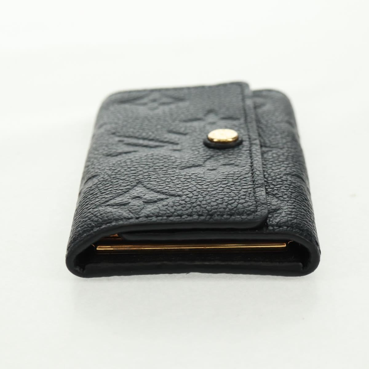 LOUIS VUITTON Monogram Empreinte Multicles 6 Key Case Black M64421 Auth 168814V