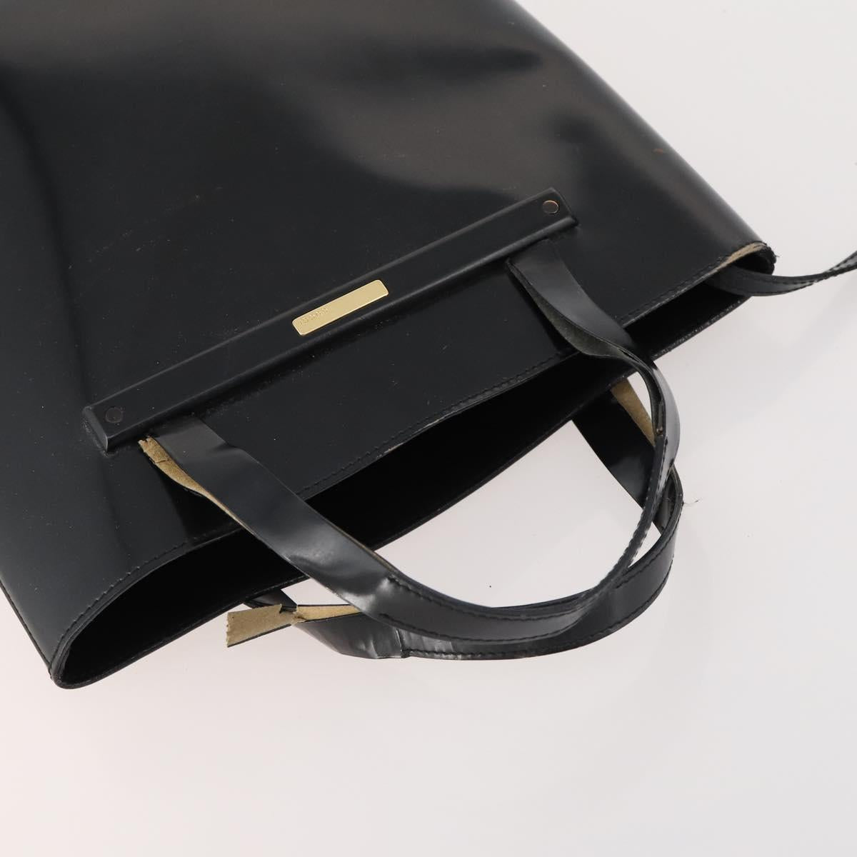 GUCCI GG Crystal Hand Bag Leather 4 Set Beige Black Auth 168824