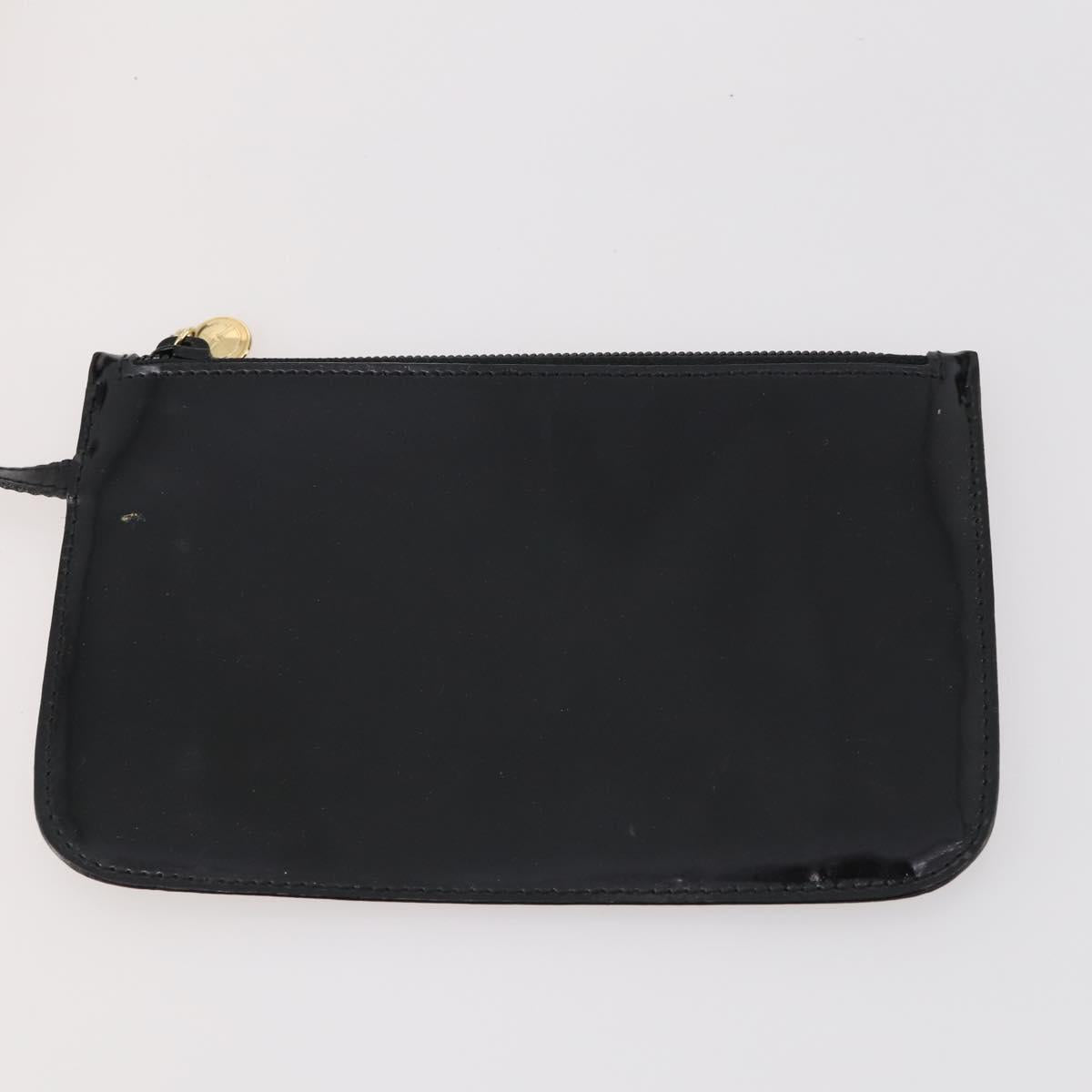 GUCCI GG Crystal Hand Bag Leather 4 Set Beige Black Auth 168824