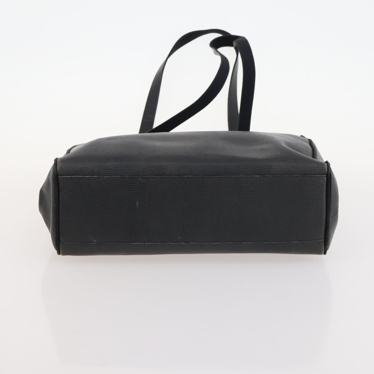 Salvatore Ferragamo Tote Bag Leather 2 Set Black Auth 168827