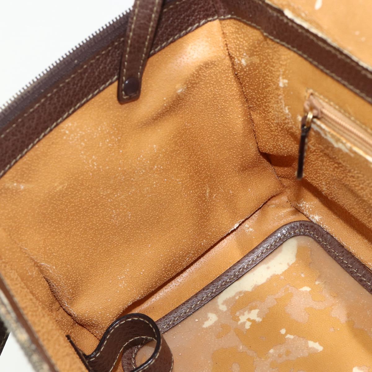 GUCCI Bamboo Hand Bag Leather 2way Brown Gold 013 2122 2491 Auth 168841