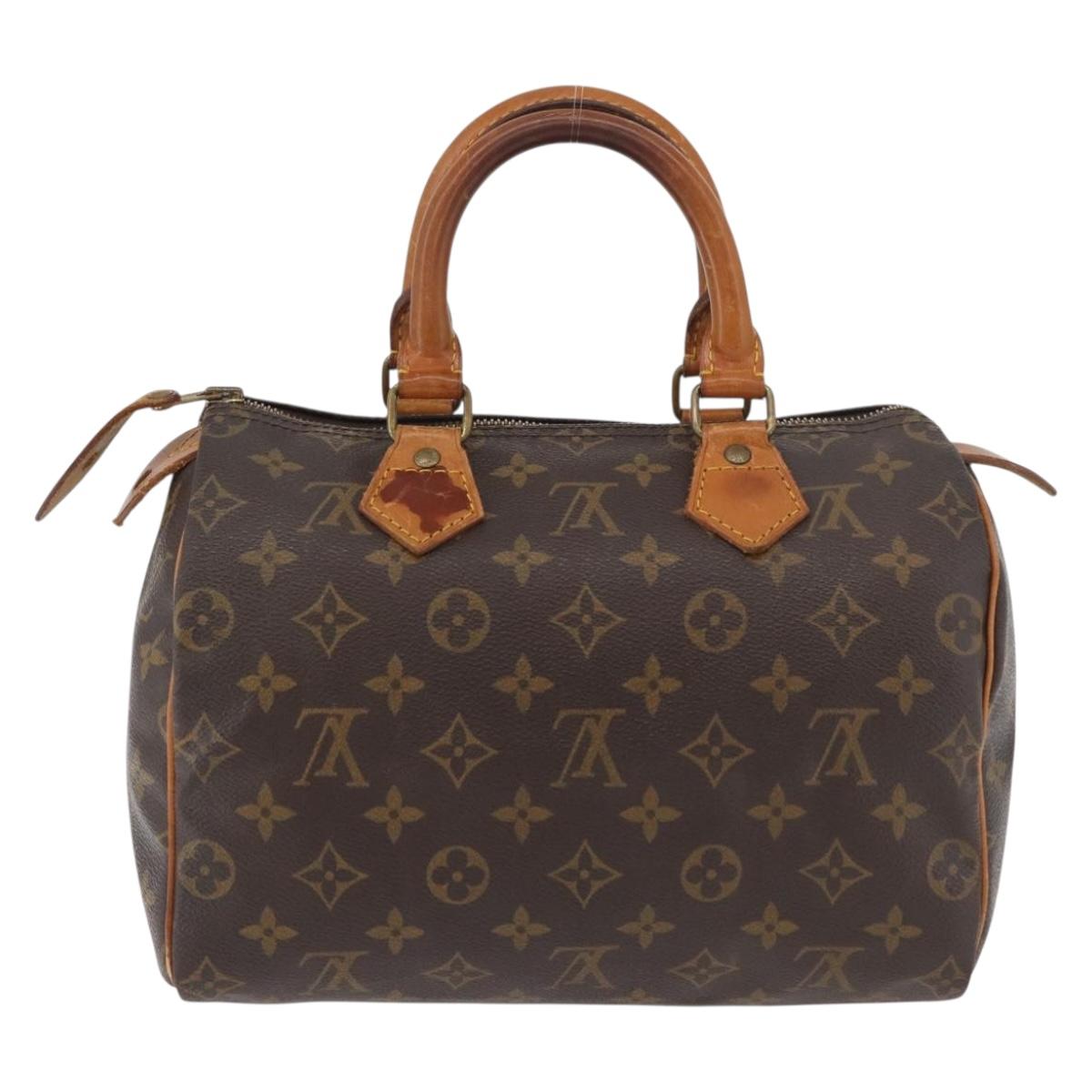 LOUIS VUITTON Monogram Speedy 25 Hand Bag M41528 LV Auth 168849