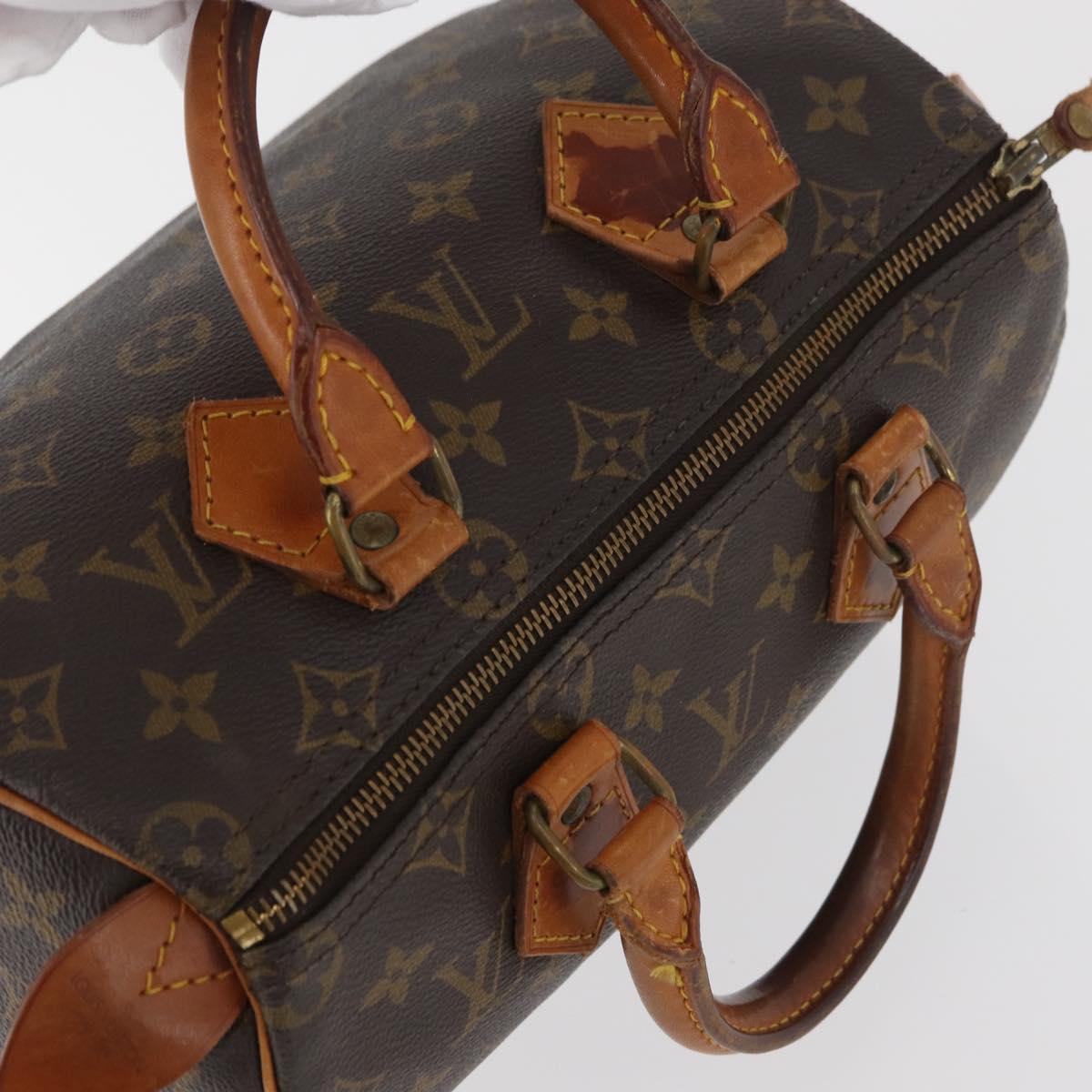 LOUIS VUITTON Monogram Speedy 25 Hand Bag M41528 LV Auth 168849