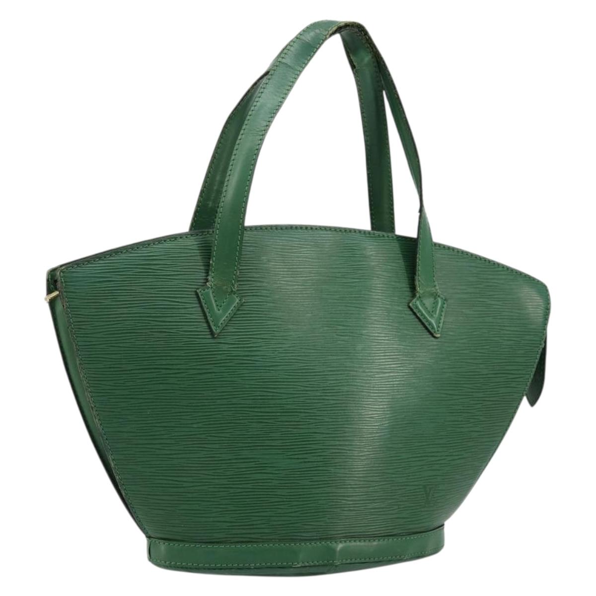 LOUIS VUITTON Epi Saint Jacques Hand Bag Green M52274 LV Auth 168866