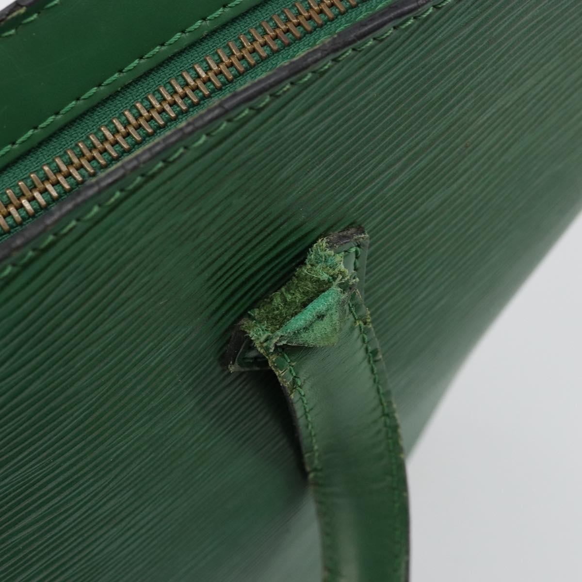 LOUIS VUITTON Epi Saint Jacques Hand Bag Green M52274 LV Auth 168866