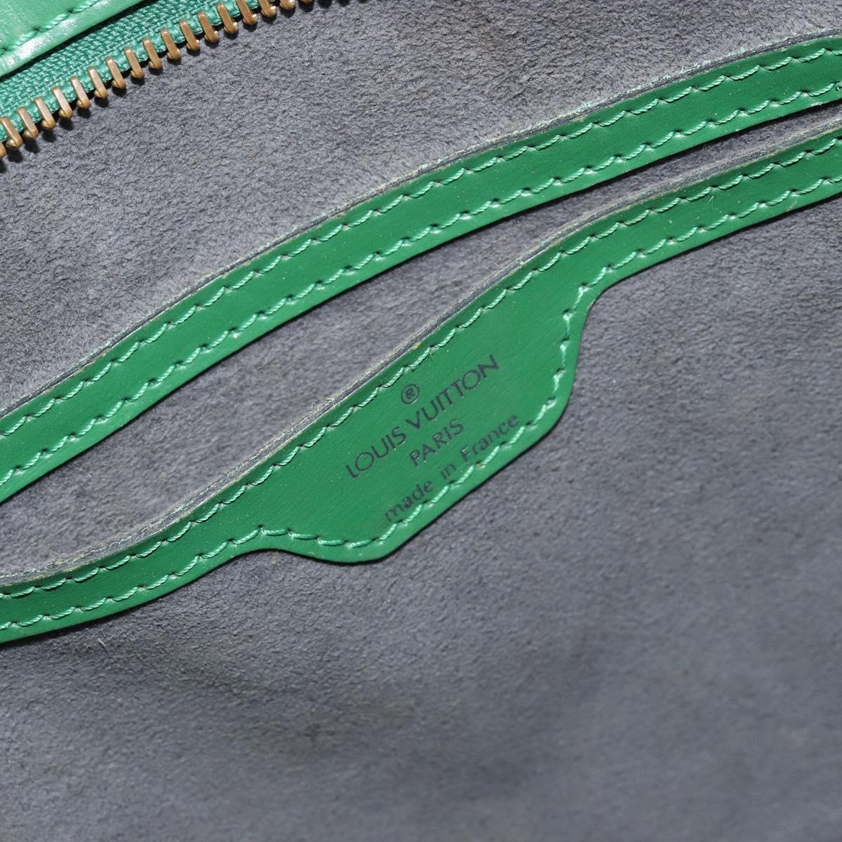 LOUIS VUITTON Epi Saint Jacques Hand Bag Green M52274 LV Auth 168866