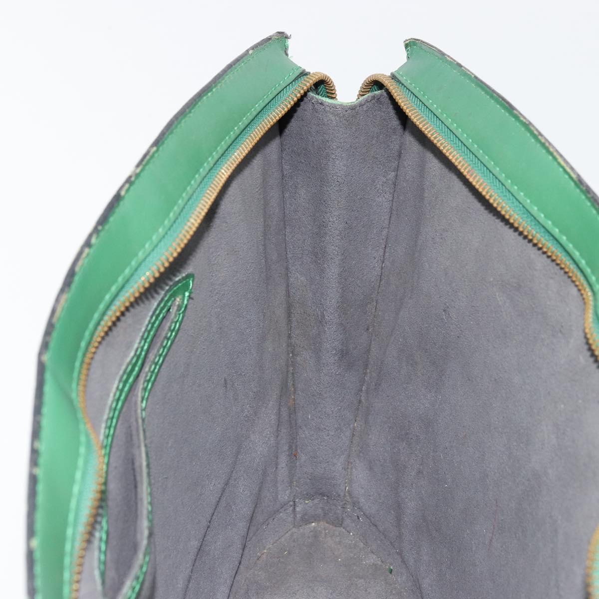 LOUIS VUITTON Epi Saint Jacques Hand Bag Green M52274 LV Auth 168866