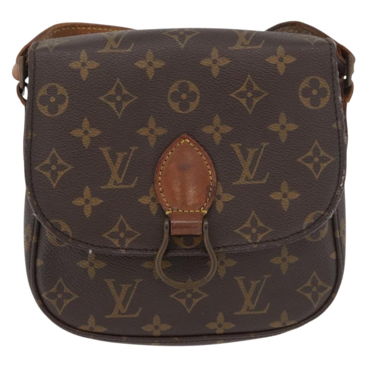 LOUIS VUITTON Monogram Saint Cloud MM Shoulder Bag M51243 LV Auth 168870