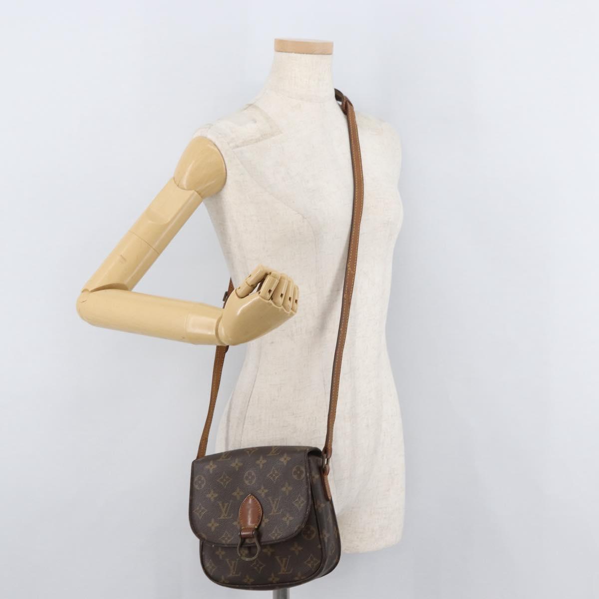LOUIS VUITTON Monogram Saint Cloud MM Shoulder Bag M51243 LV Auth 168870