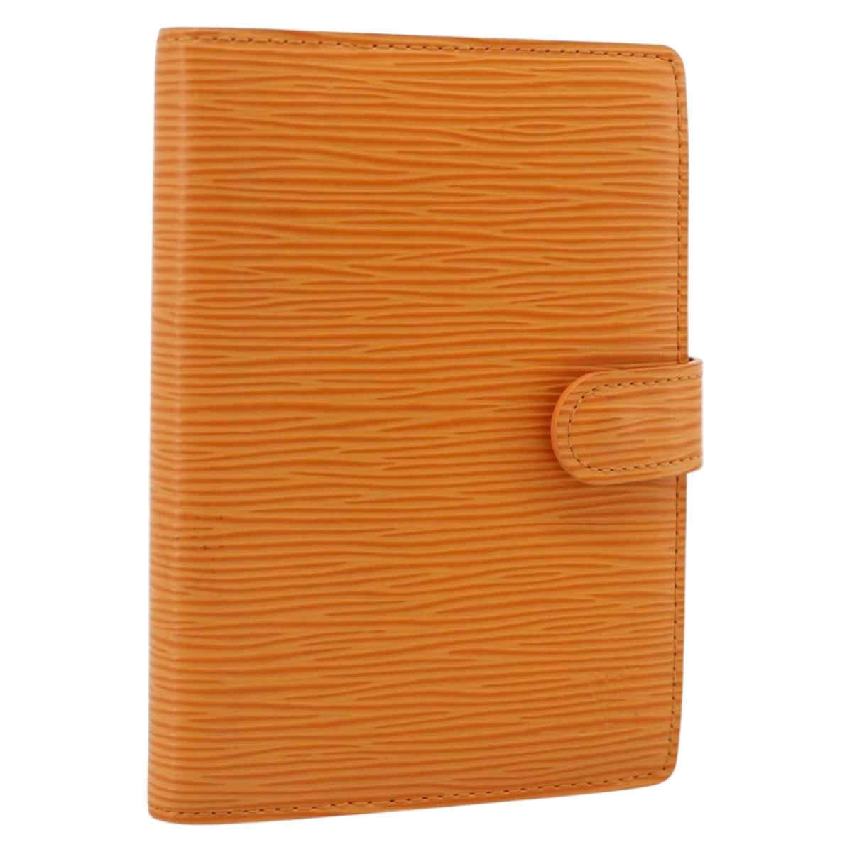 LOUIS VUITTON Epi Agenda PM Day Planner Cover Mandarin R2005H LV Auth 168879A