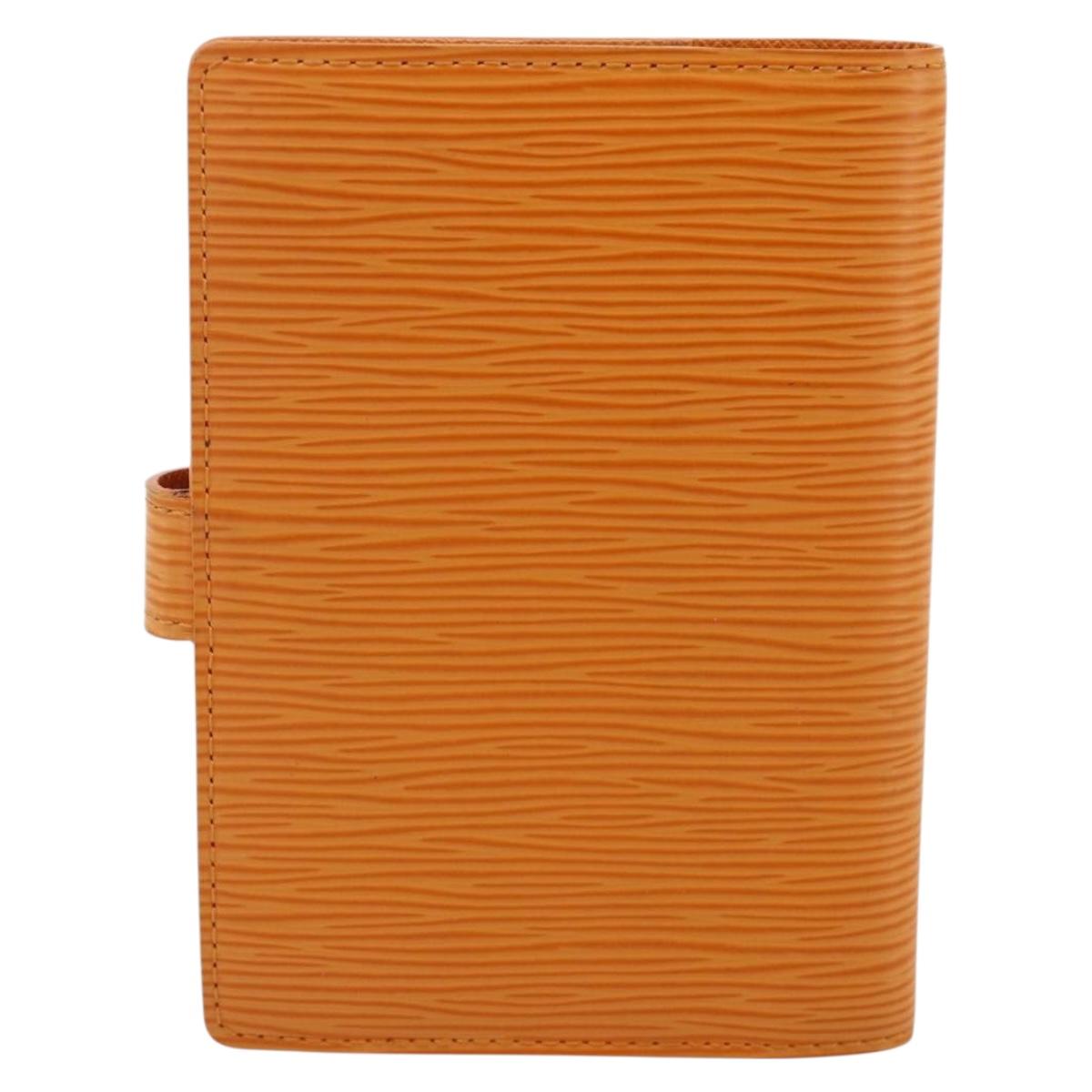 LOUIS VUITTON Epi Agenda PM Day Planner Cover Mandarin R2005H LV Auth 168879A