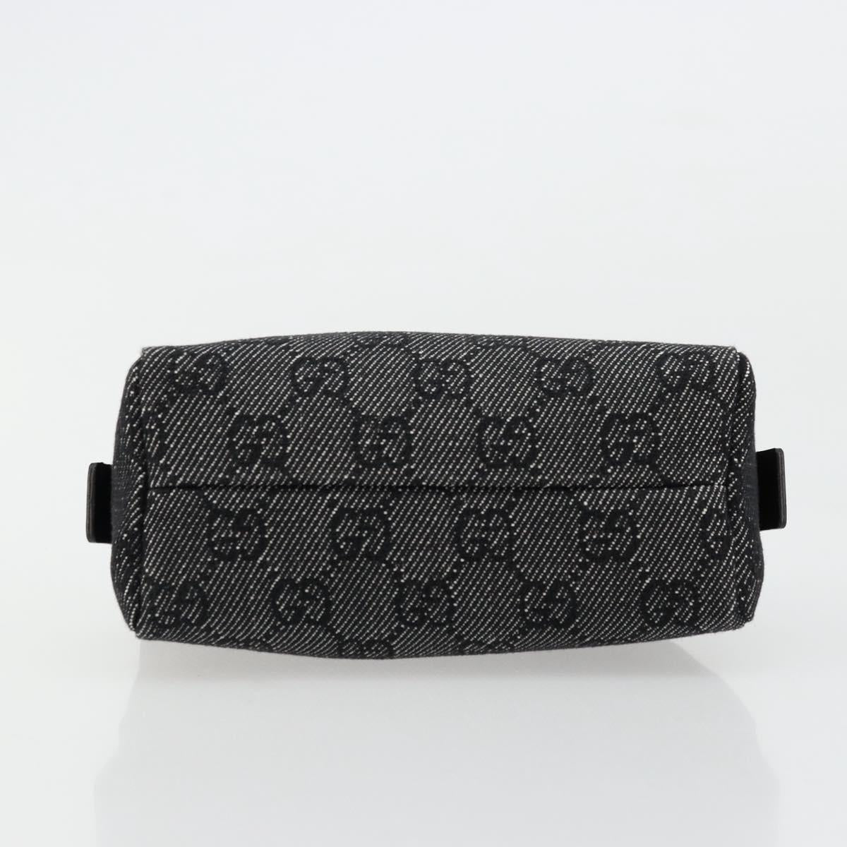 GUCCI GG Canvas Pouch Black 29596 Auth 168883A