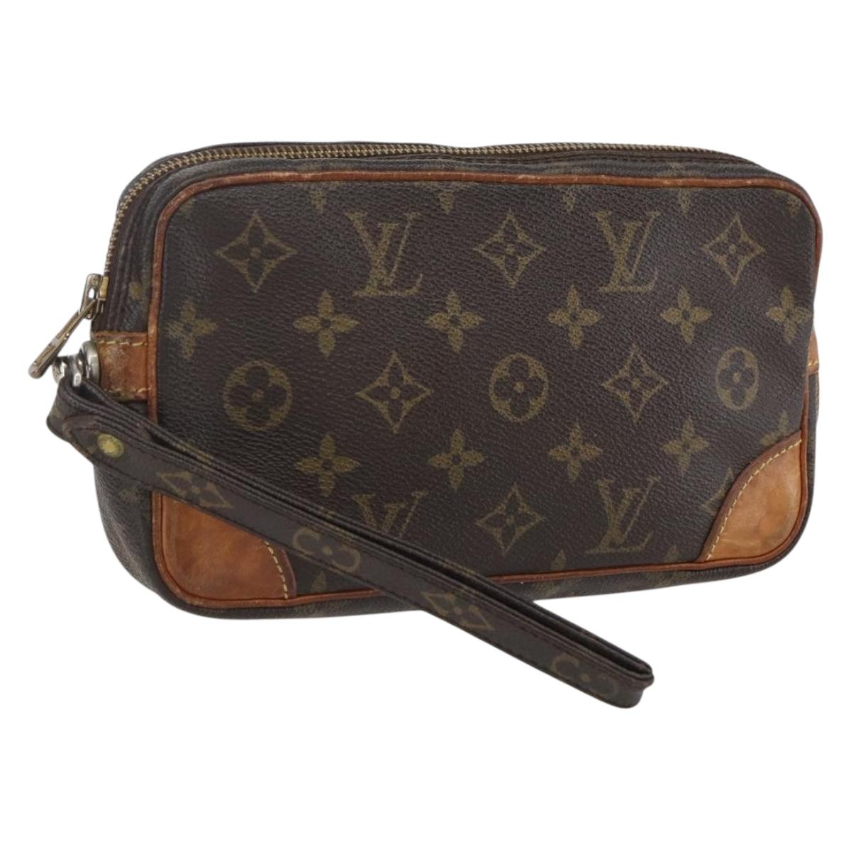 LOUIS VUITTON Monogram Marly Dragonne PM Clutch Bag M51827 LV Auth 168928