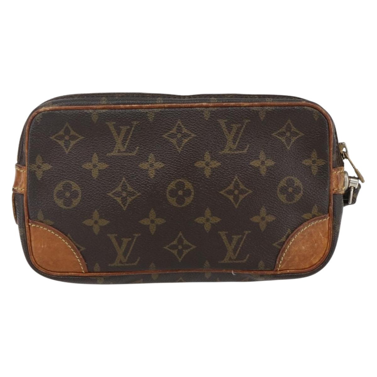 LOUIS VUITTON Monogram Marly Dragonne PM Clutch Bag M51827 LV Auth 168928