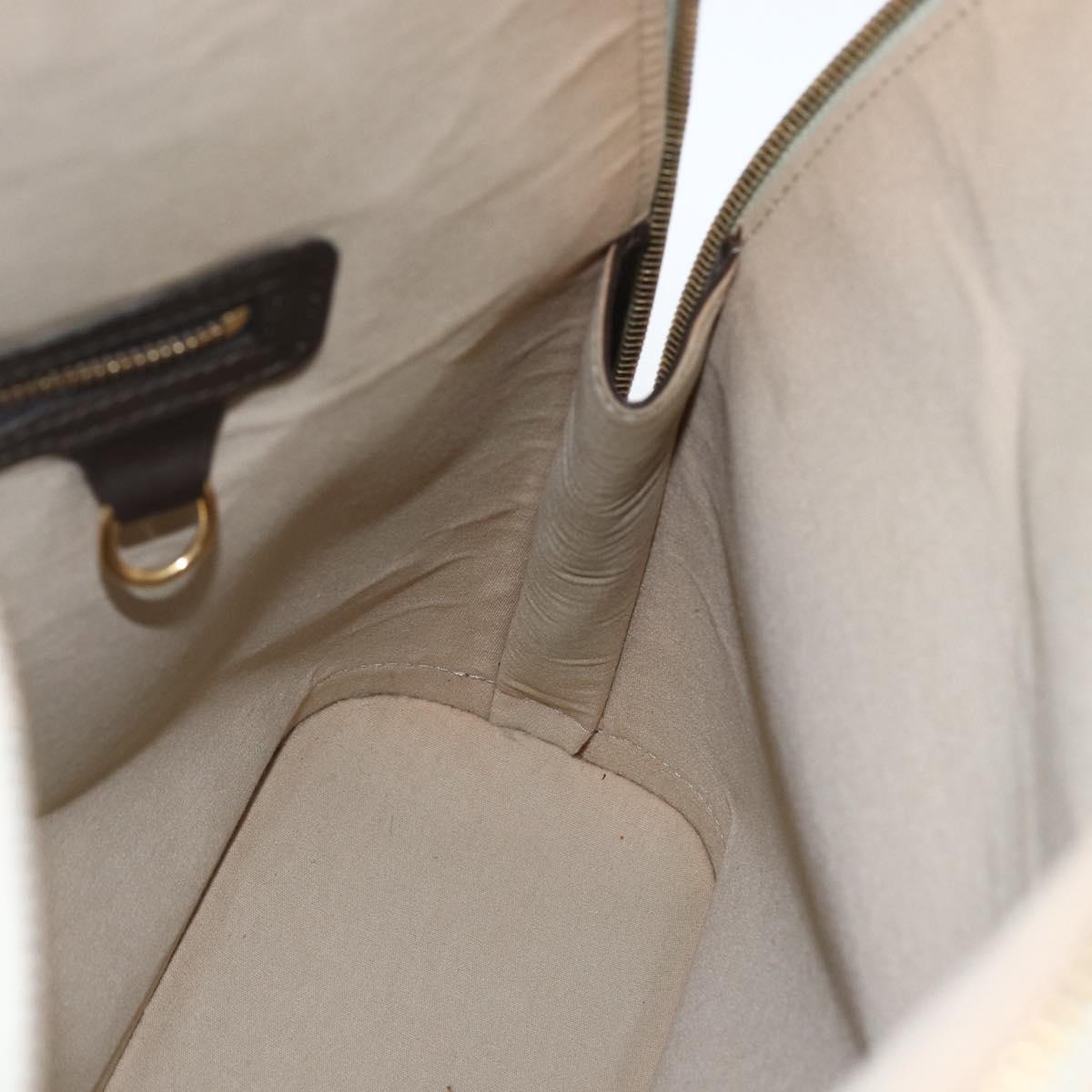 LOUIS VUITTON Monogram Mini Alma Haut Hand Bag Khaki M92203 LV Auth 168931