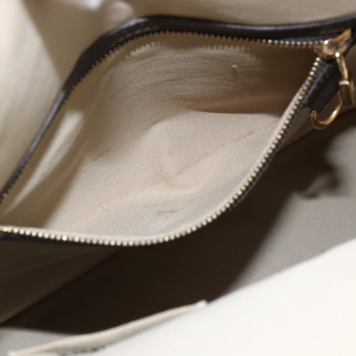 LOUIS VUITTON Monogram Mini Alma Haut Hand Bag Khaki M92203 LV Auth 168931