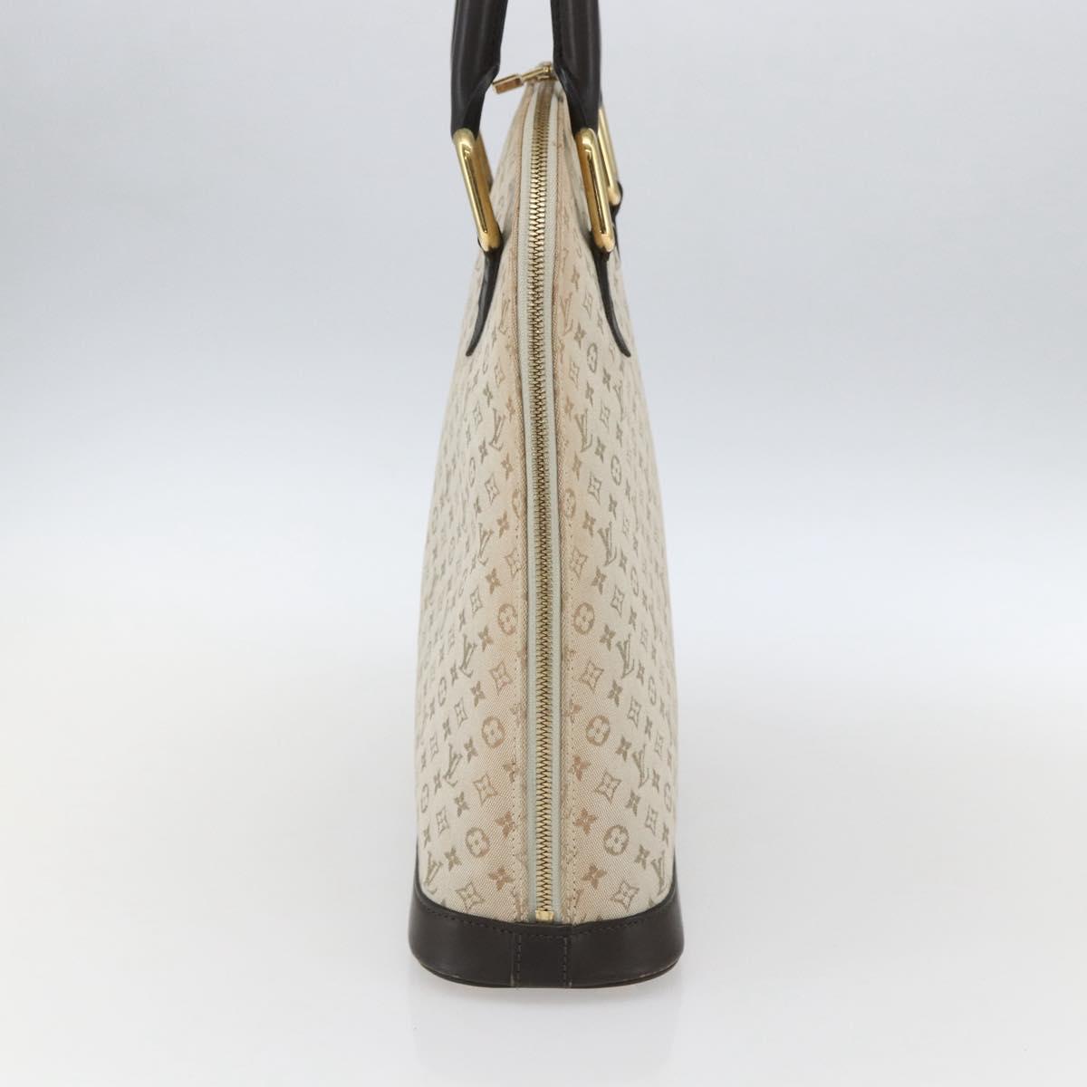 LOUIS VUITTON Monogram Mini Alma Haut Hand Bag Khaki M92203 LV Auth 168931