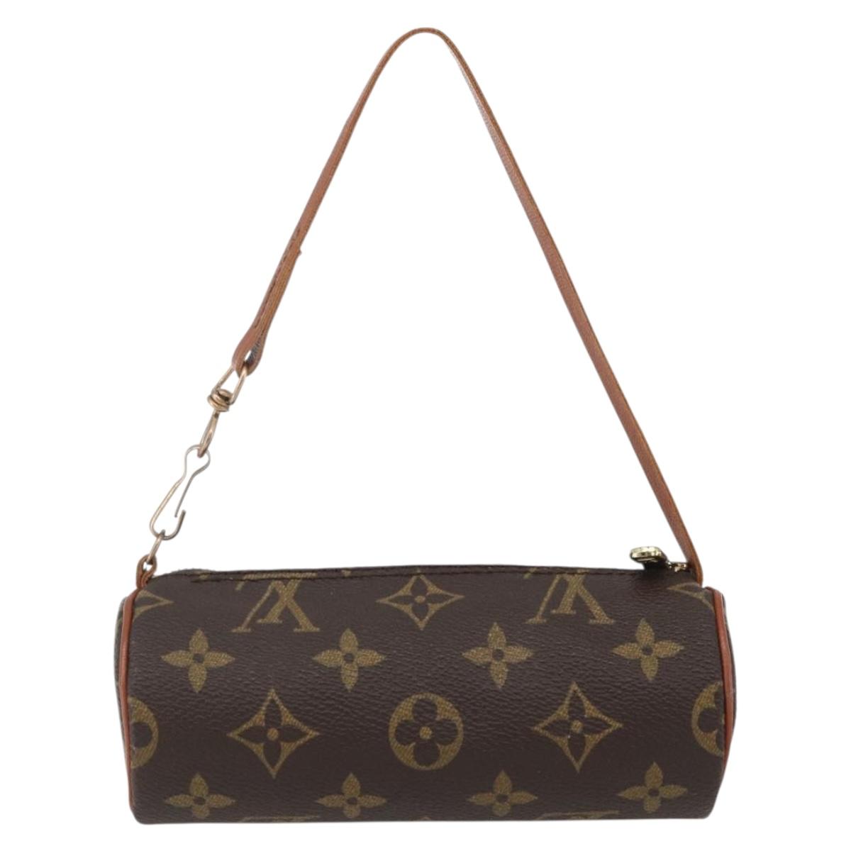 LOUIS VUITTON Monogram Papillon Pouch LV Auth 168957A
