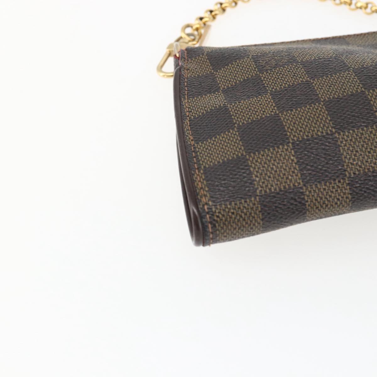 LOUIS VUITTON Damier Ebene Sophie 2Way Shoulder Pouch N51135 LV Auth 168983