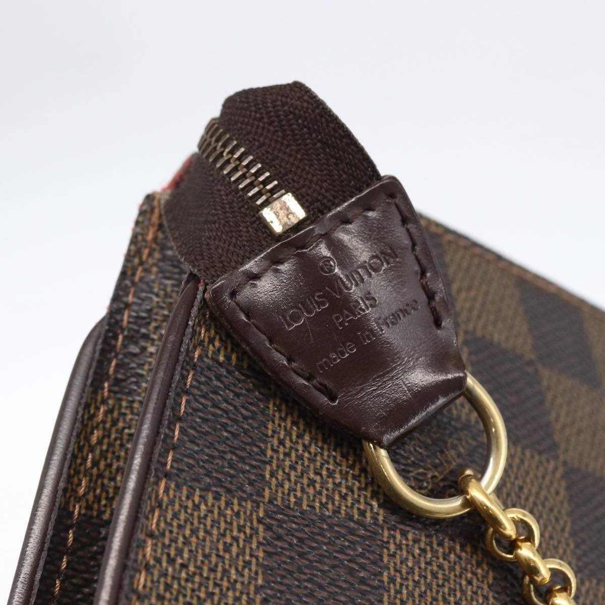 LOUIS VUITTON Damier Ebene Sophie 2Way Shoulder Pouch N51135 LV Auth 168983
