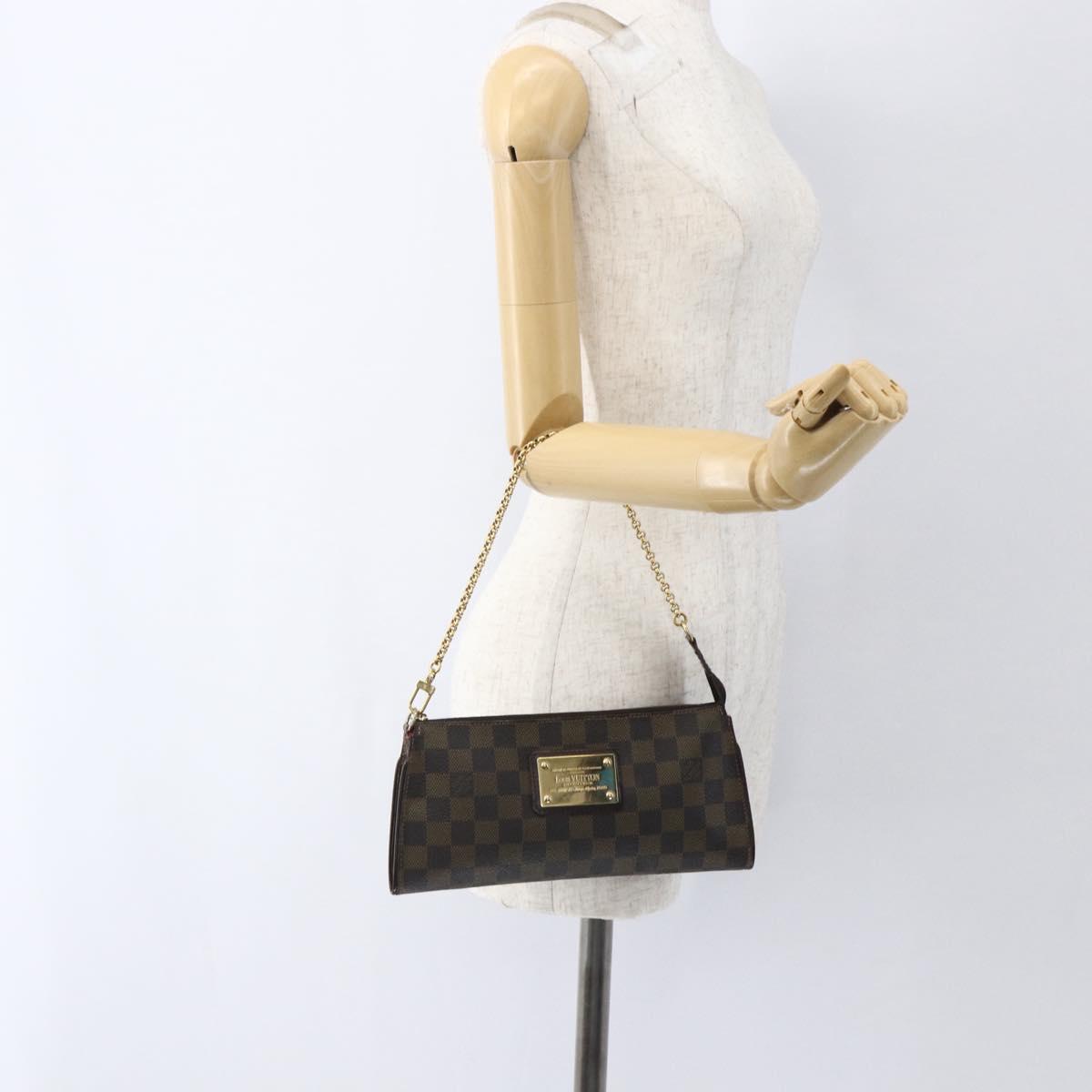 LOUIS VUITTON Damier Ebene Sophie 2Way Shoulder Pouch N51135 LV Auth 168983