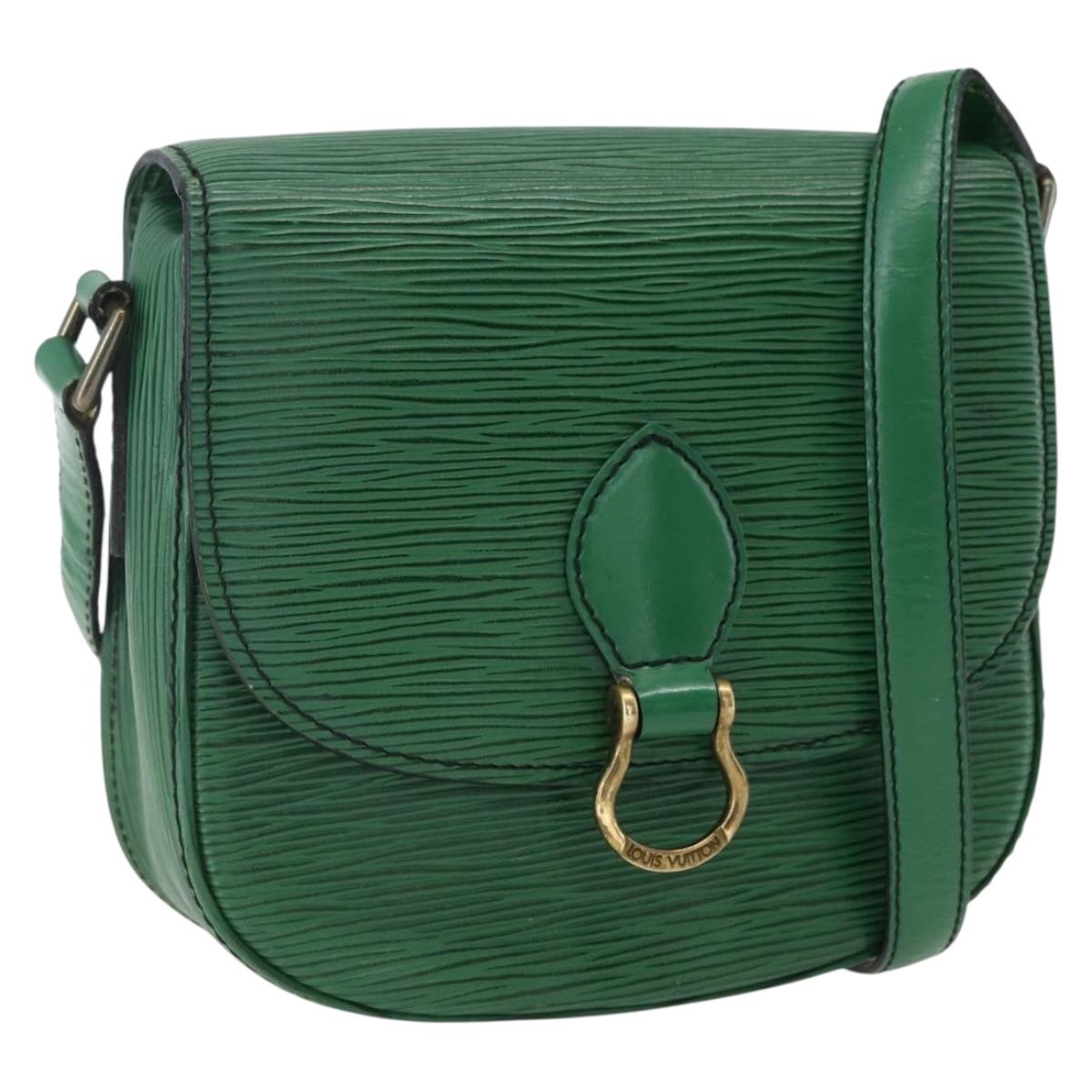 LOUIS VUITTON Epi Saint Cloud PM Shoulder Bag Green M52214 LV Auth 169021