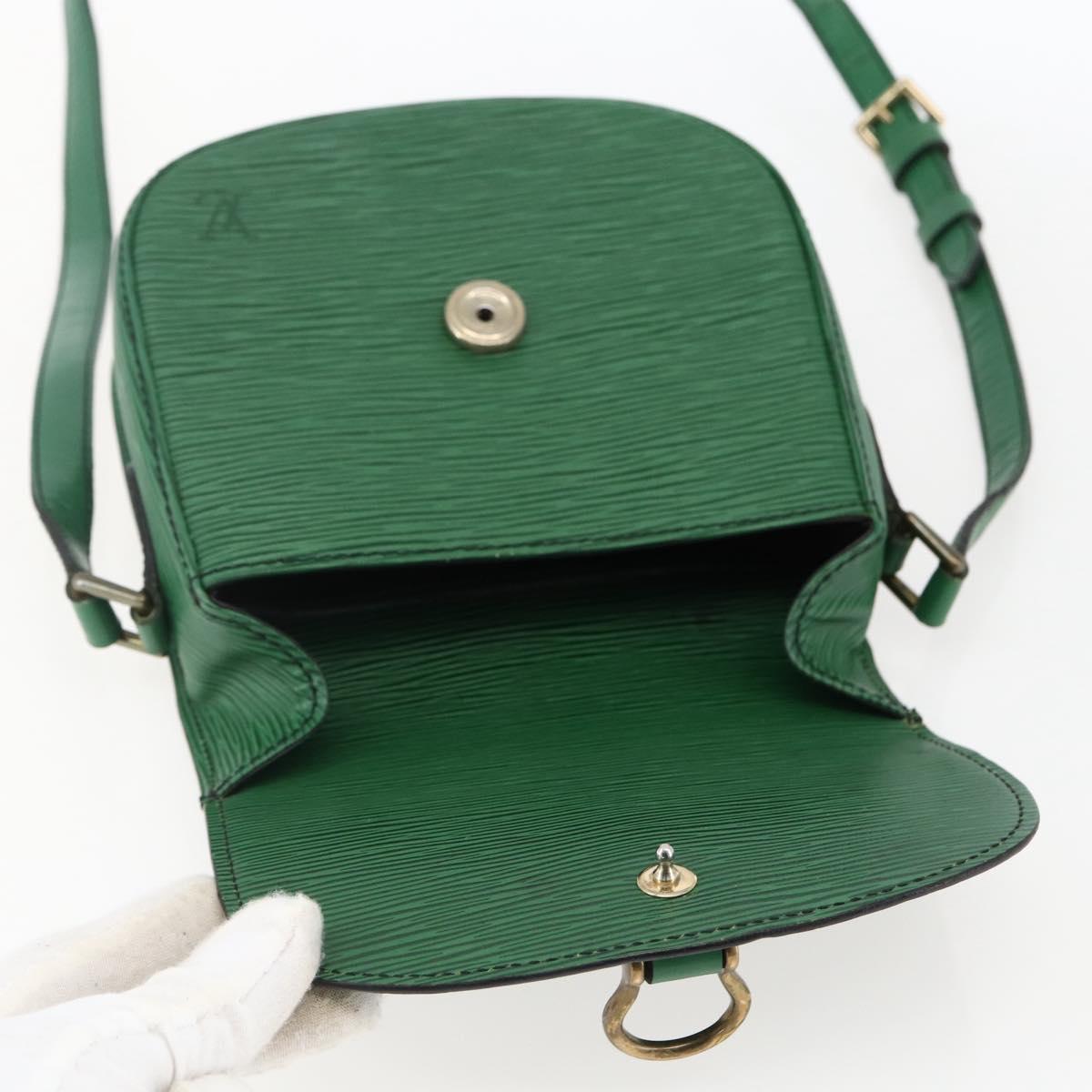 LOUIS VUITTON Epi Saint Cloud PM Shoulder Bag Green M52214 LV Auth 169021