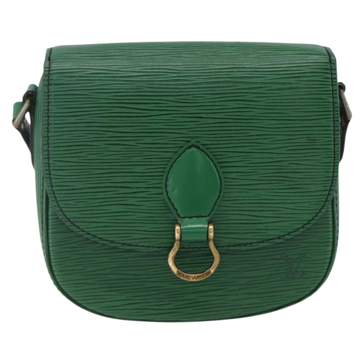 LOUIS VUITTON Epi Saint Cloud PM Shoulder Bag Green M52214 LV Auth 169021