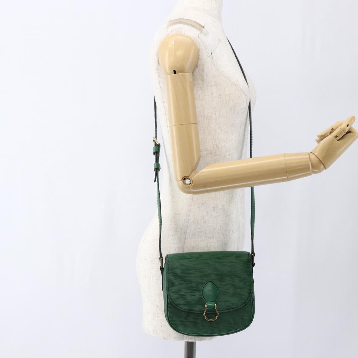 LOUIS VUITTON Epi Saint Cloud PM Shoulder Bag Green M52214 LV Auth 169021