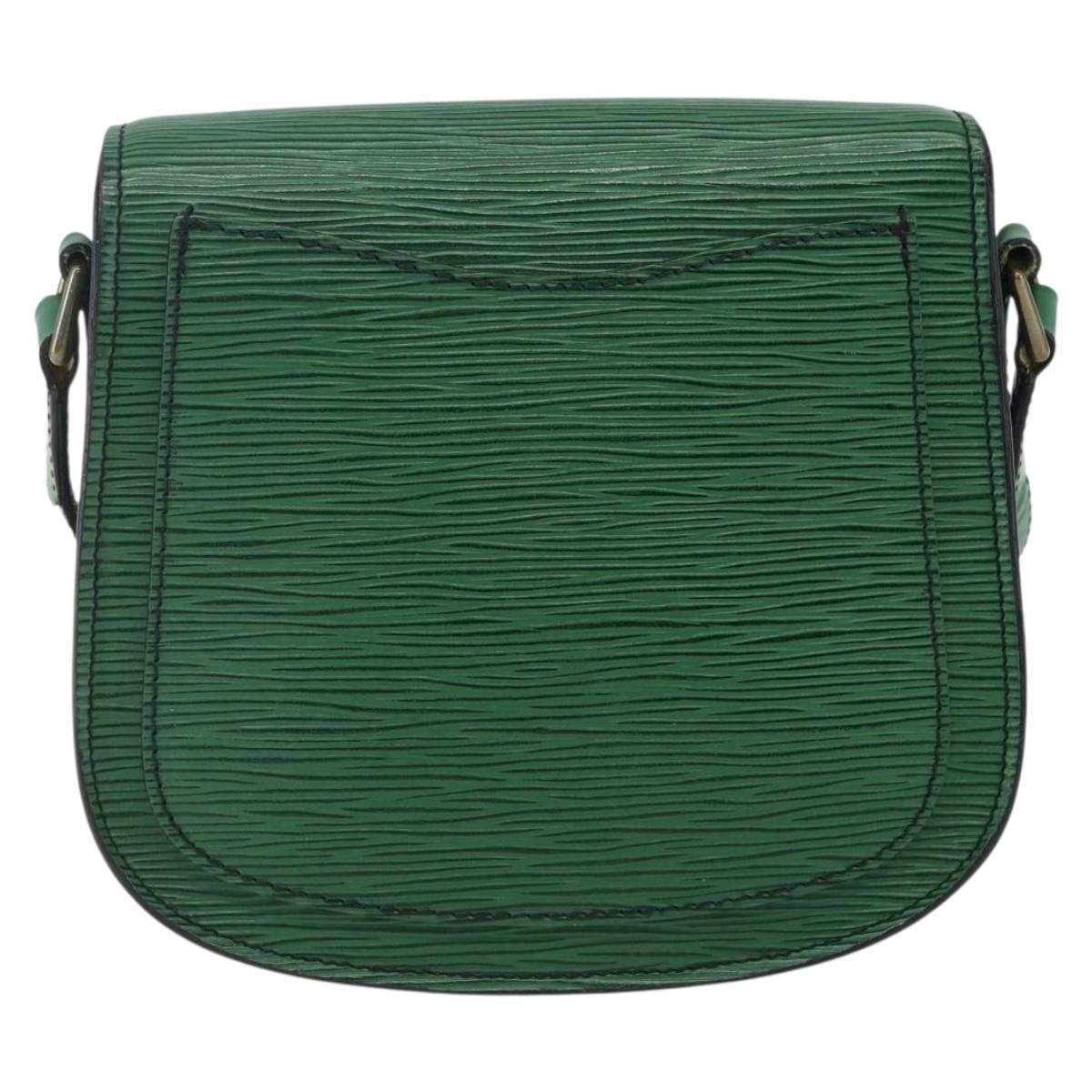 LOUIS VUITTON Epi Saint Cloud PM Shoulder Bag Green M52214 LV Auth 169021