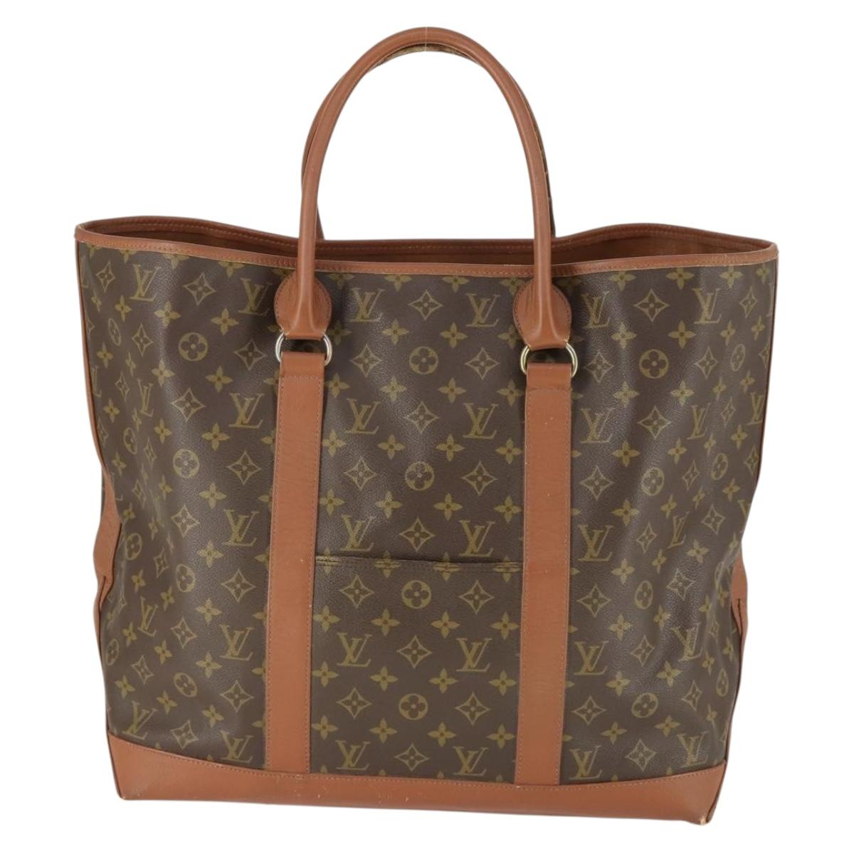 LOUIS VUITTON Monogram Sac Weekend GM Tote Bag M42420 LV Auth 169030