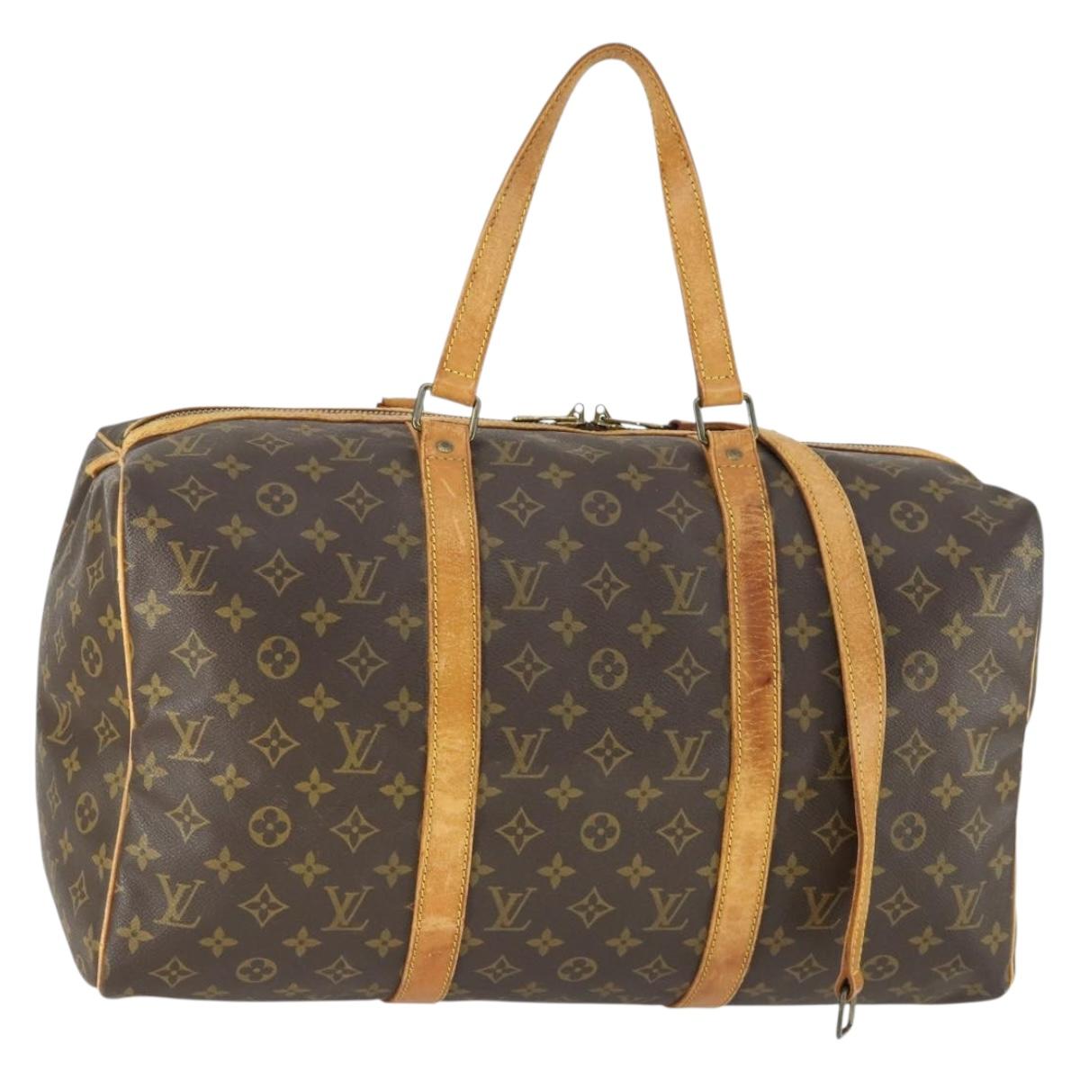 LOUIS VUITTON Monogram Sac Souple 45 Boston Bag M41624 LV Auth 169031