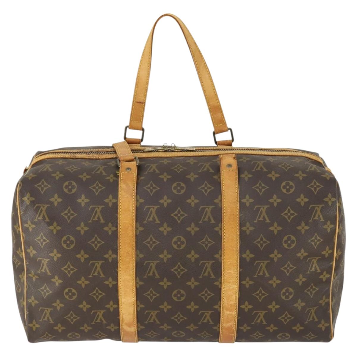 LOUIS VUITTON Monogram Sac Souple 45 Boston Bag M41624 LV Auth 169031