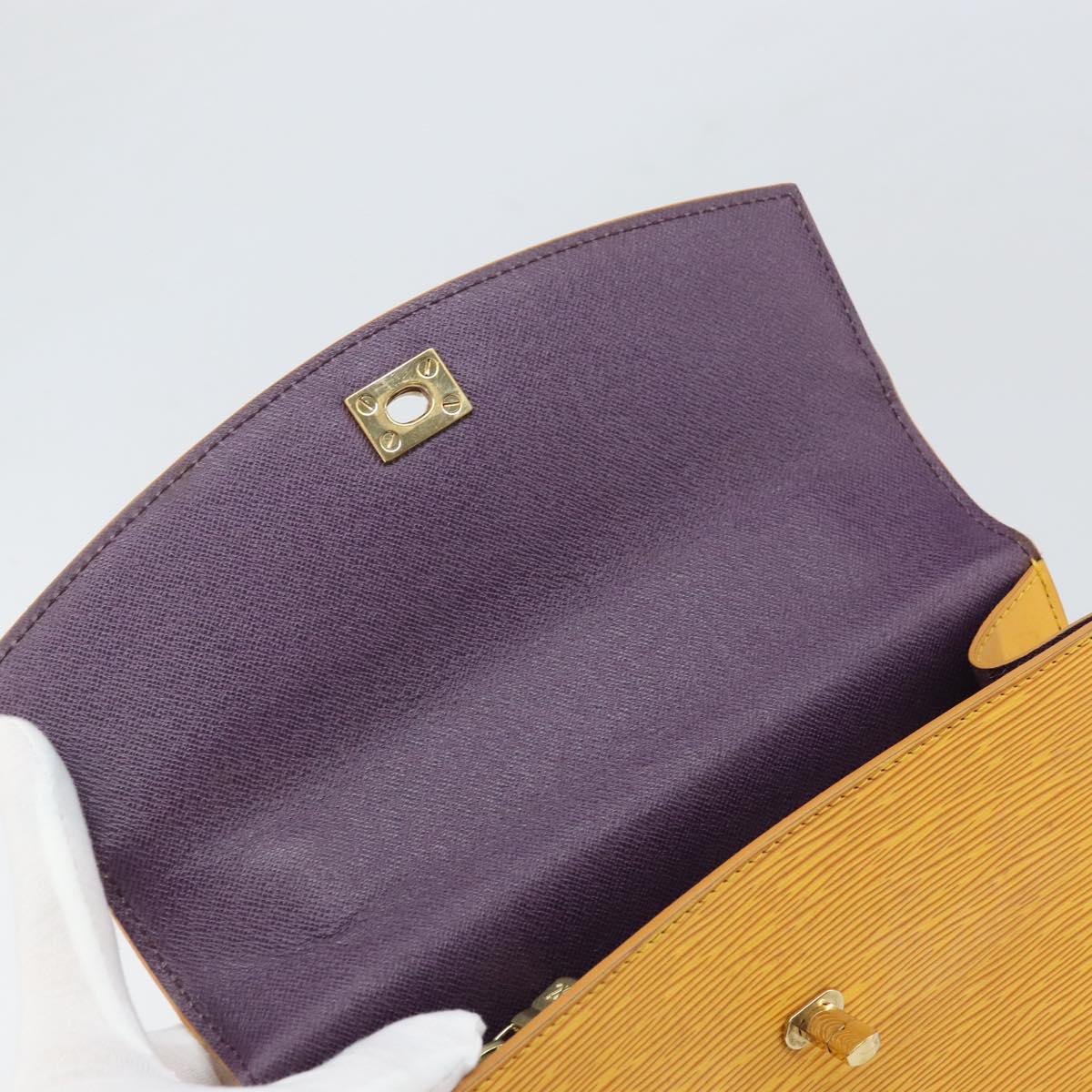 LOUIS VUITTON Epi Malesherbes Hand Bag Tassili Yellow Jonne M52379 Auth 169040