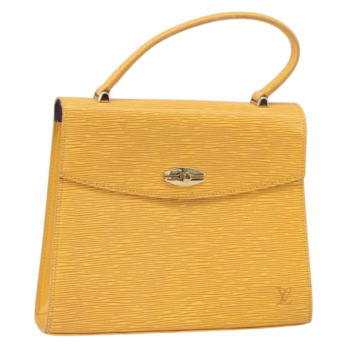 LOUIS VUITTON Epi Malesherbes Hand Bag Tassili Yellow Jonne M52379 Auth 169040