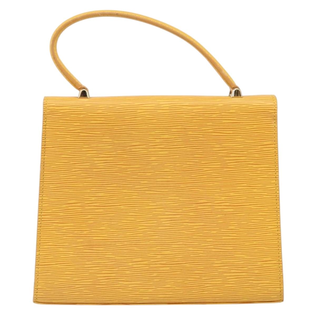 LOUIS VUITTON Epi Malesherbes Hand Bag Tassili Yellow Jonne M52379 Auth 169040