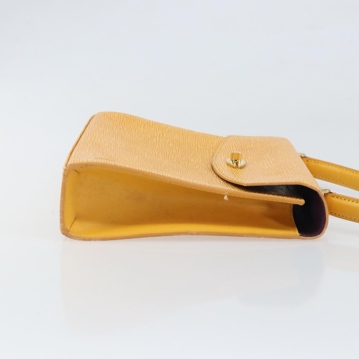 LOUIS VUITTON Epi Malesherbes Hand Bag Tassili Yellow Jonne M52379 Auth 169040