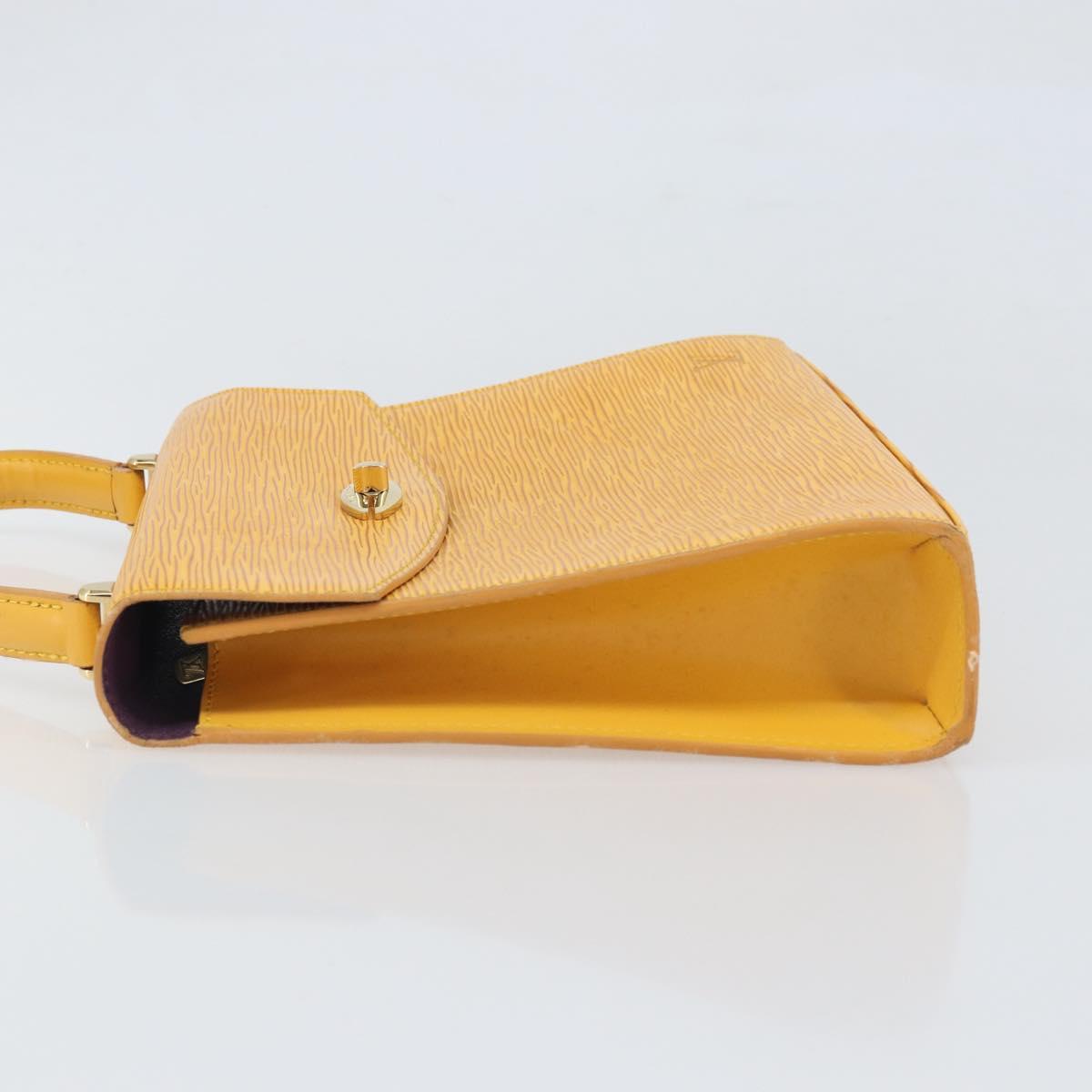 LOUIS VUITTON Epi Malesherbes Hand Bag Tassili Yellow Jonne M52379 Auth 169040