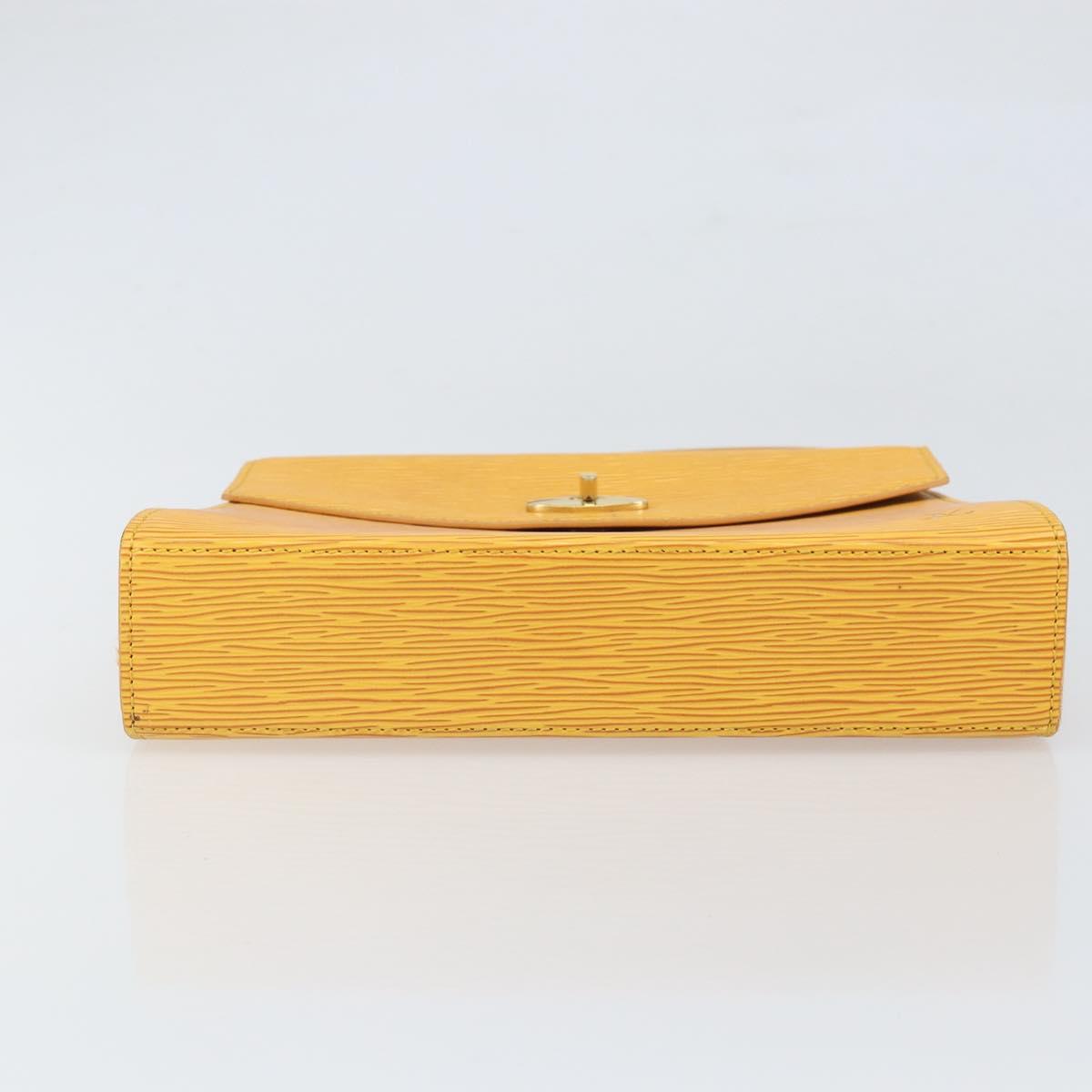 LOUIS VUITTON Epi Malesherbes Hand Bag Tassili Yellow Jonne M52379 Auth 169040