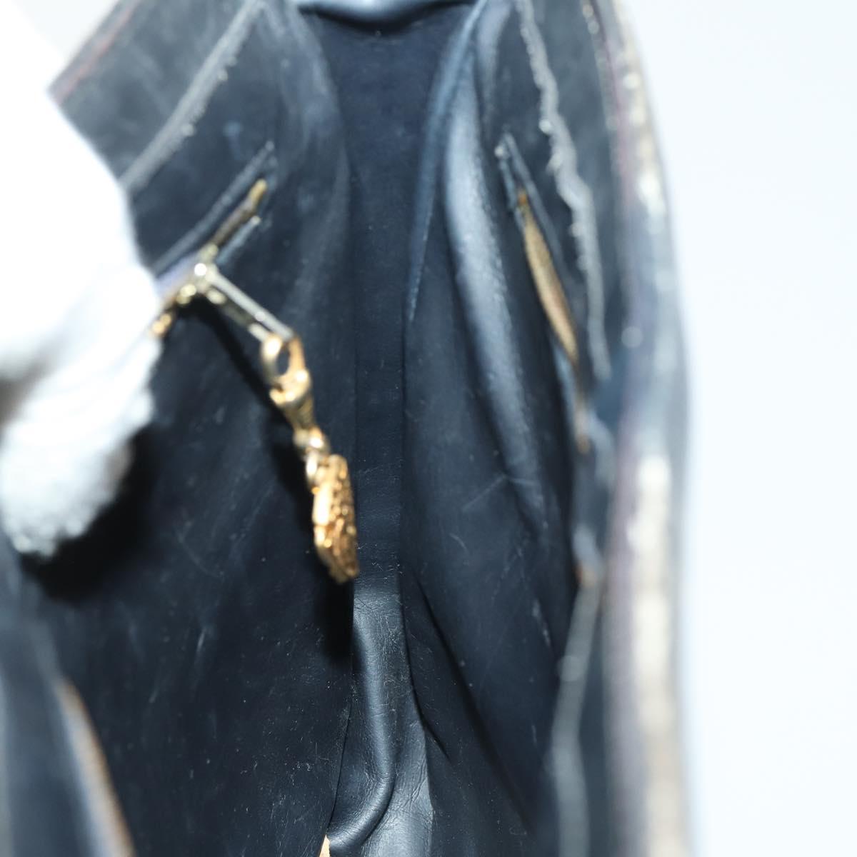 GUCCI GG Supreme Shoulder Bag PVC Navy Auth 169045