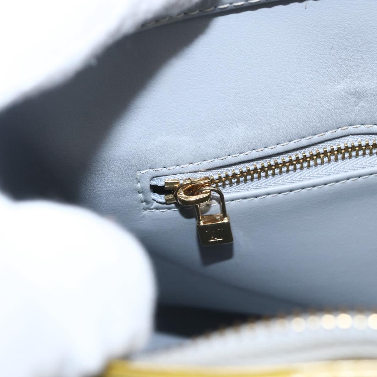LOUIS VUITTON Monogram Vernis Houston Hand Bag Gris M91053 LV Auth 169064