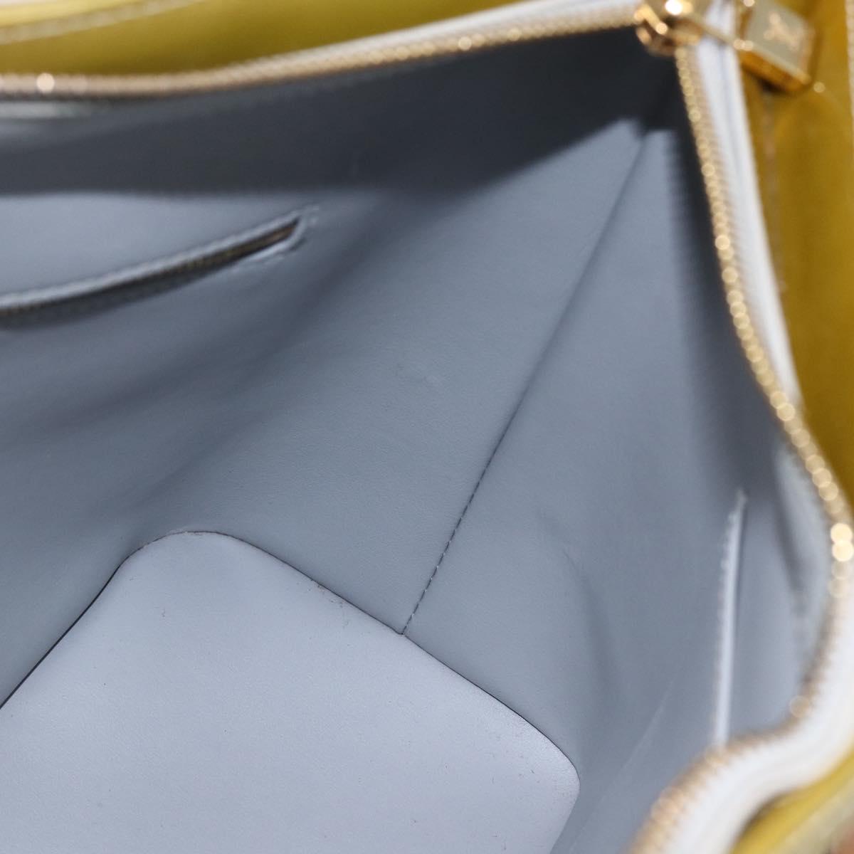 LOUIS VUITTON Monogram Vernis Houston Hand Bag Gris M91053 LV Auth 169064