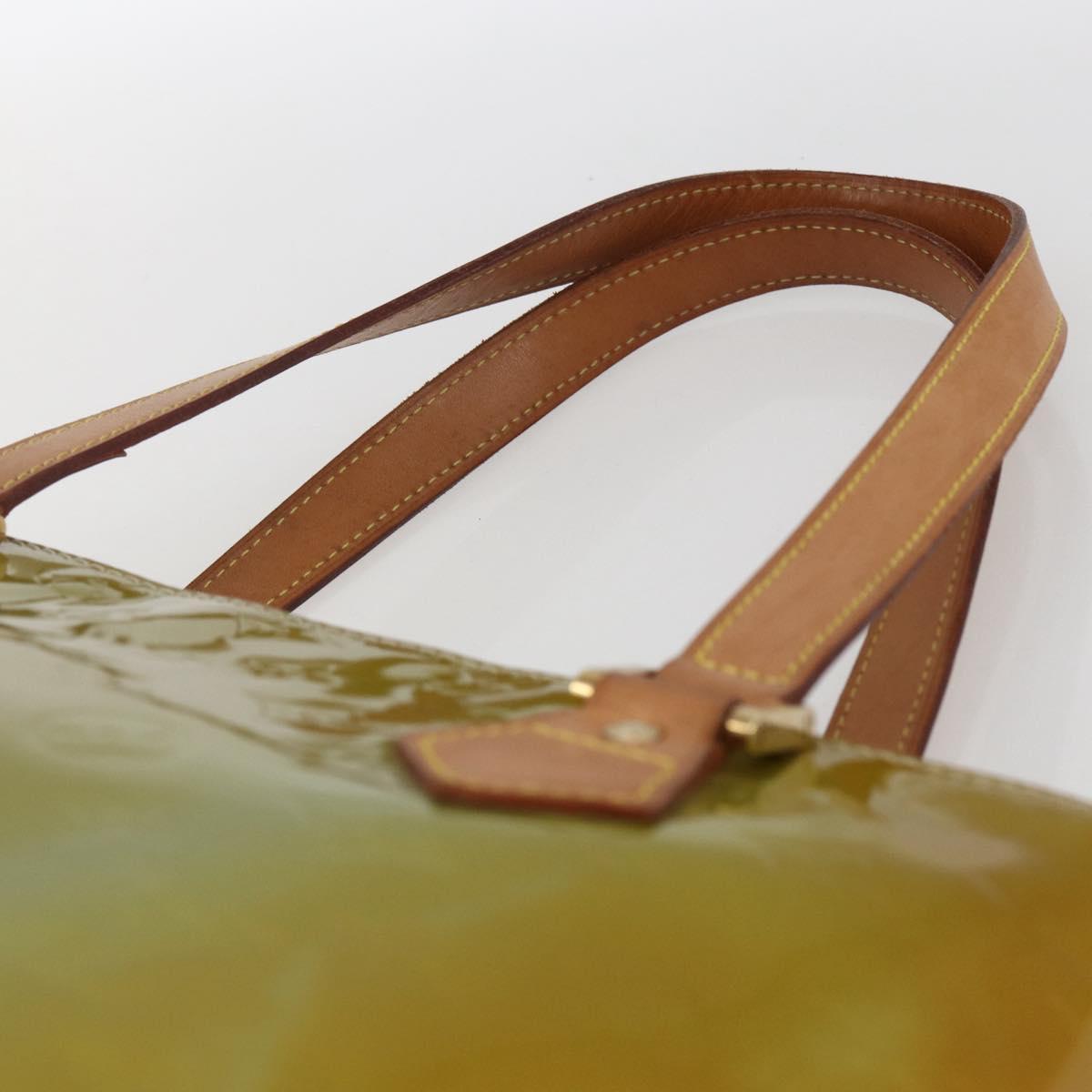 LOUIS VUITTON Monogram Vernis Houston Hand Bag Gris M91053 LV Auth 169064