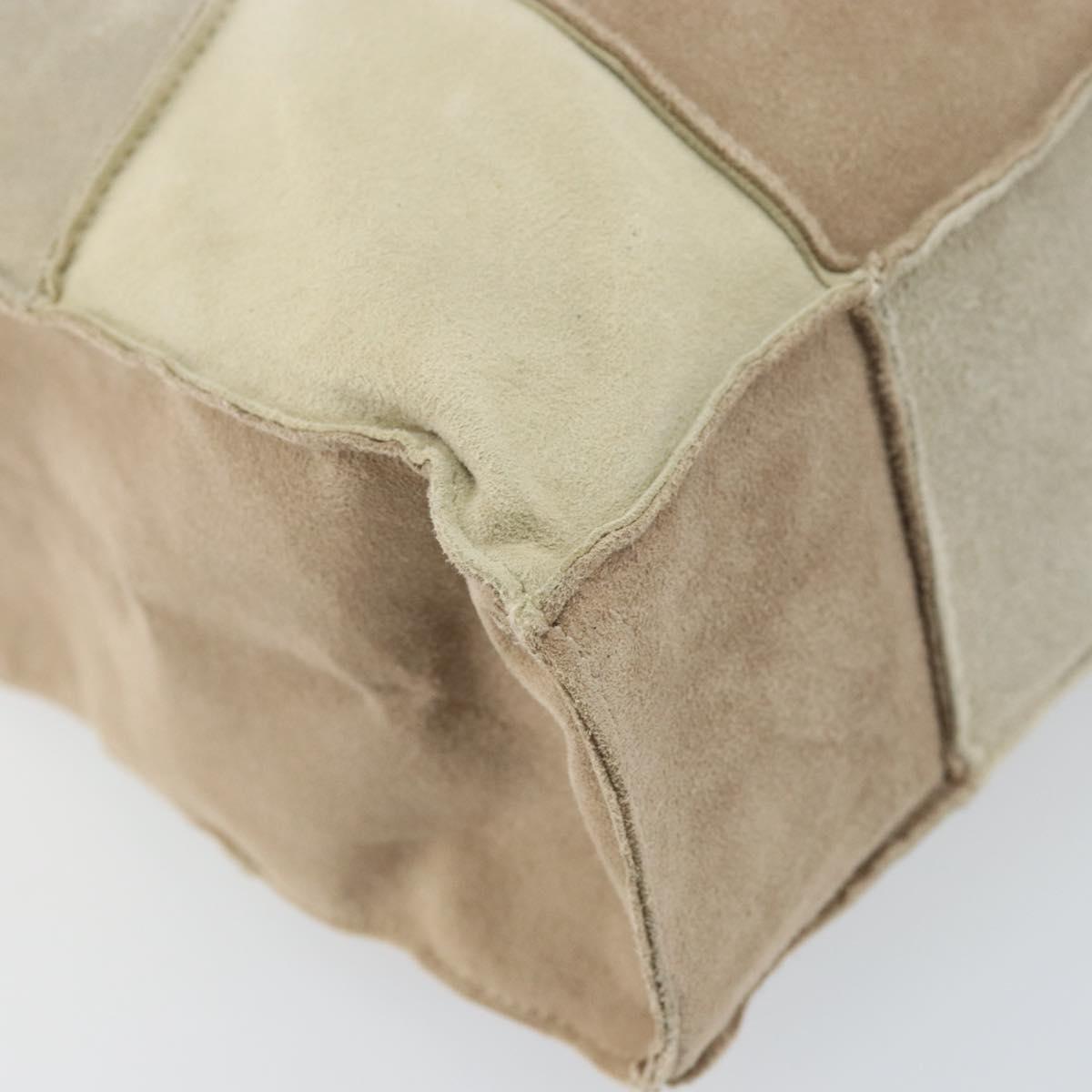 CHANEL Tote Bag Mouton Beige CC Auth 169065