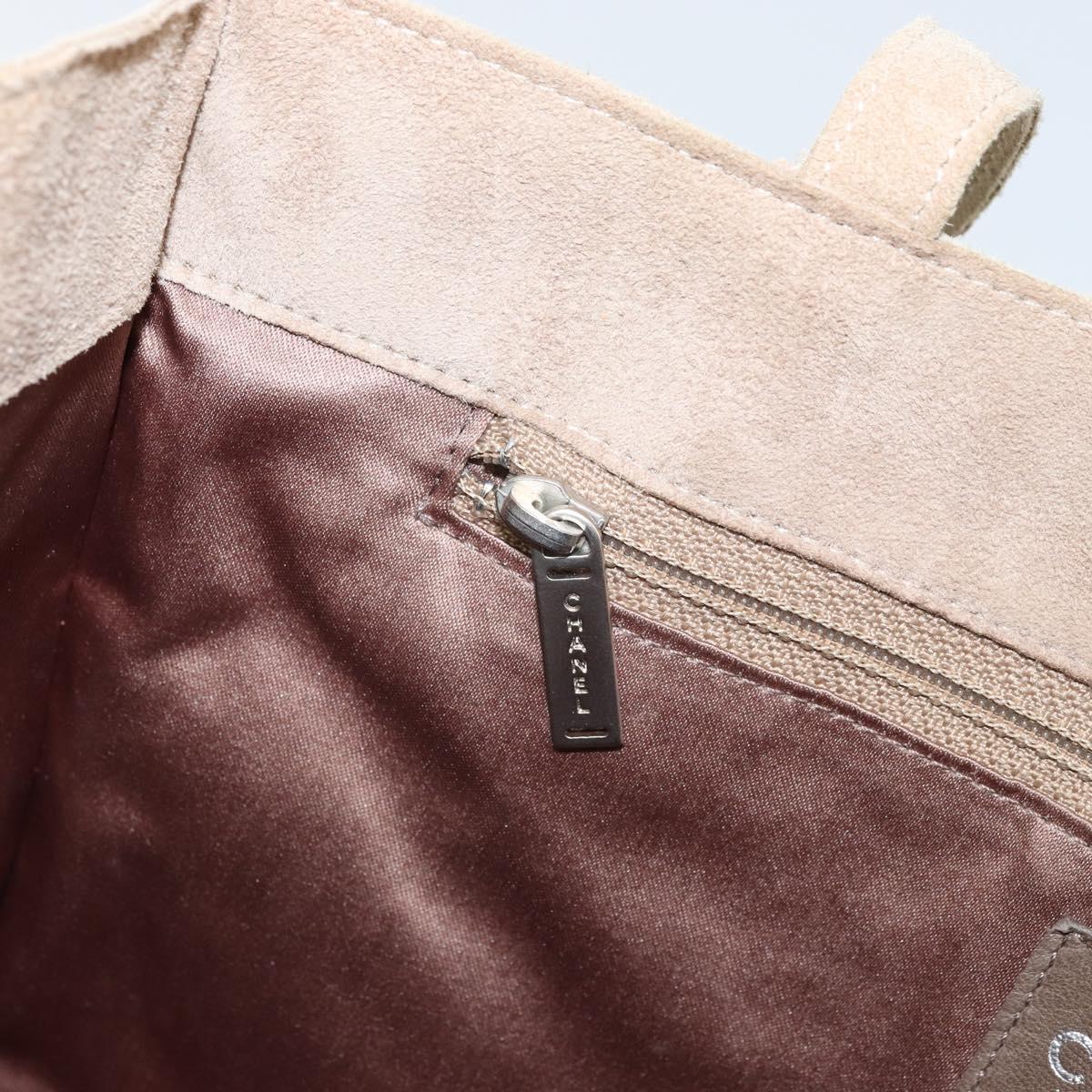 CHANEL Tote Bag Mouton Beige CC Auth 169065