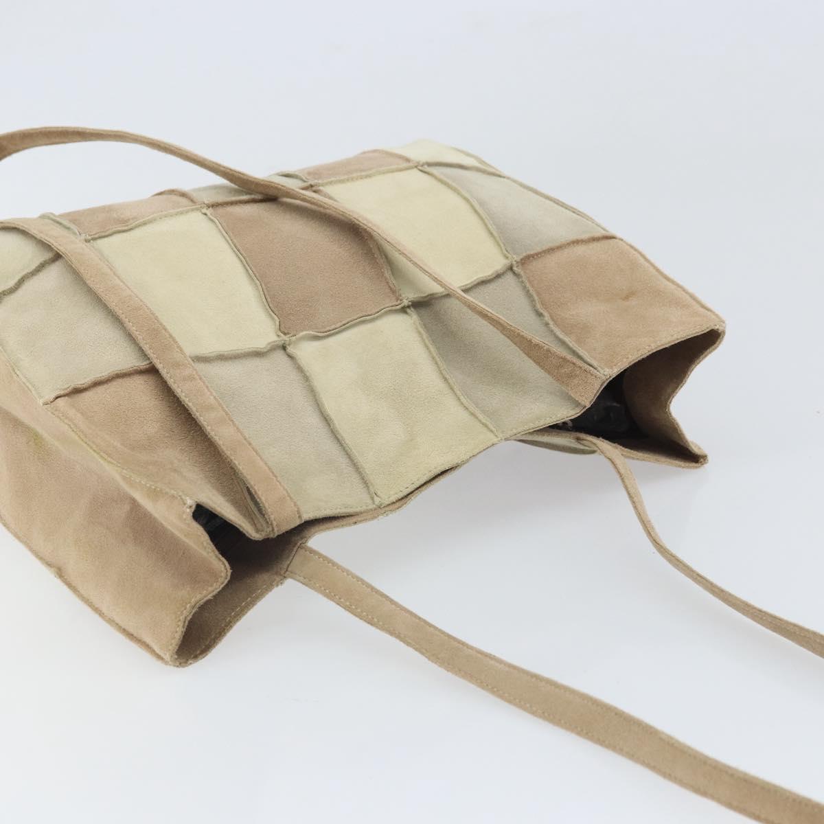 CHANEL Tote Bag Mouton Beige CC Auth 169065